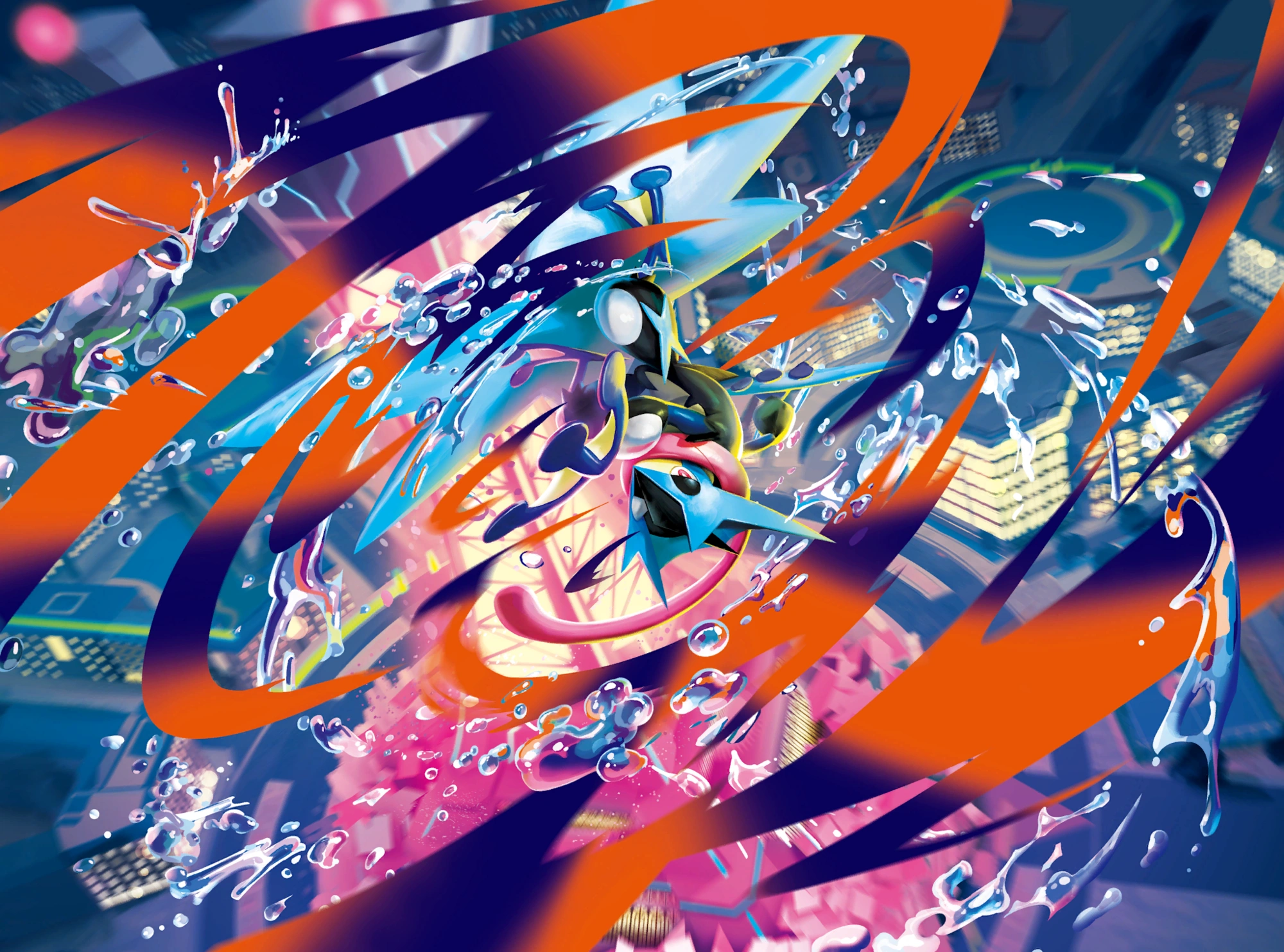Mega Greninja ex artwork
