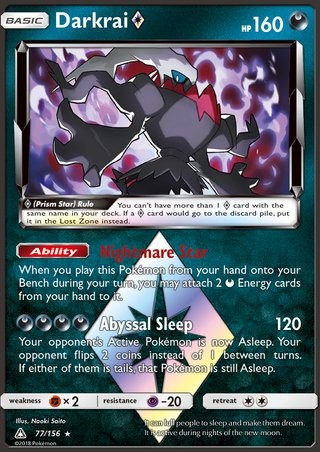 Darkrai Prism Star 77/156