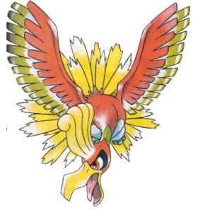 Ho-Oh, the mascot of Pokémon Gold