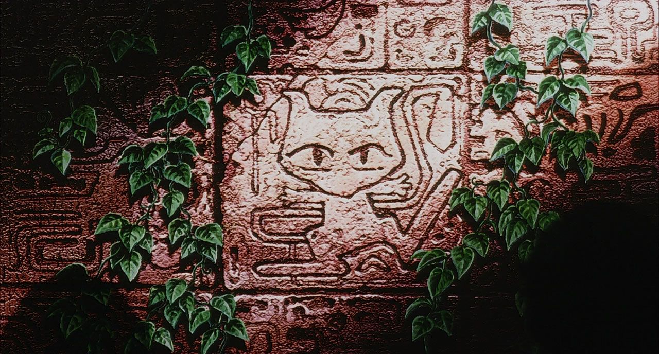 4 An Ancient Plaque of Mew Within its Shrine