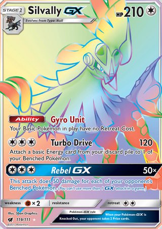 Silvally-GX & the rainbow tier (119/111)