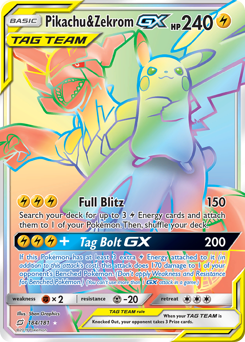 184 Pikachu & Zekrom-GX