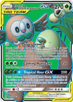 214 Rowlet & Alolan Exeggutor-GX