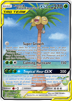 215 Rowlet & Alolan Exeggutor-GX