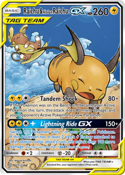 221 Raichu & Alolan Raichu-GX