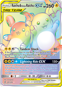 241 Raichu & Alolan Raichu-GX