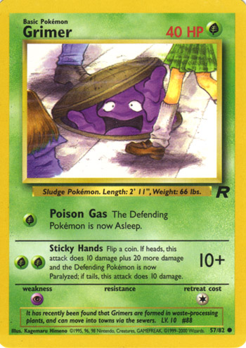 English Grimer card artwork from Team Rocket, eyes redrawn
