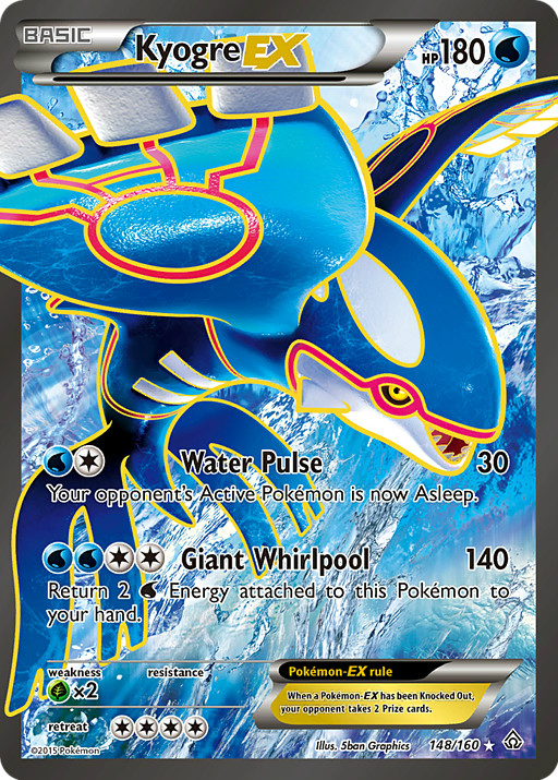 Kyogre-EX — Full Art (#148)