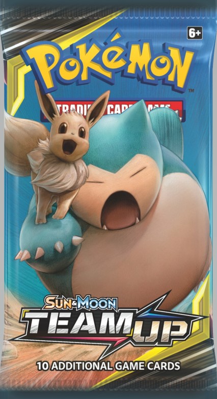 Team Up Eevee Snorlax booster pack