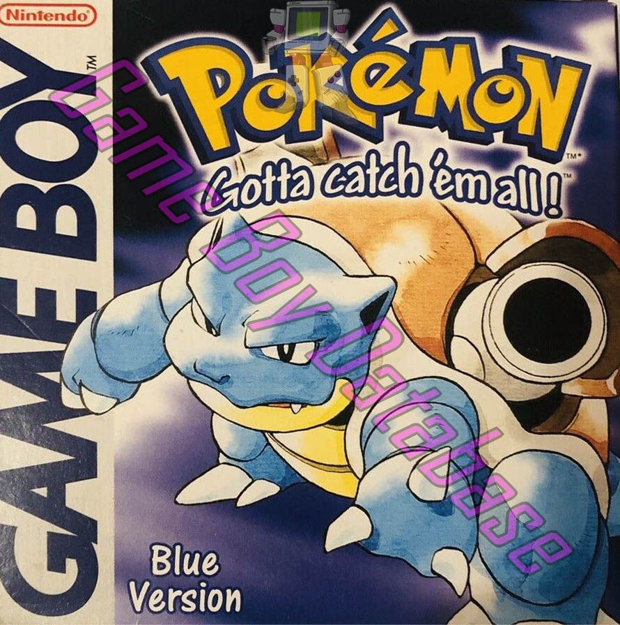 Pokémon Blue Box Art & Covers (Game Boy)
