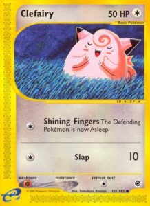 Pokemon TCG Expedition Base Set Clefairy card