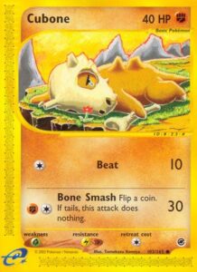 Pokemon TCG Expedition Base Set Cubone card