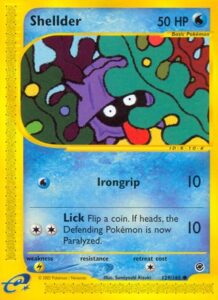Pokemon TCG Expedition Base Set Shellder card