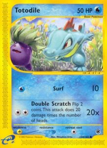 Pokemon TCG Expedition Base Set Totodile card