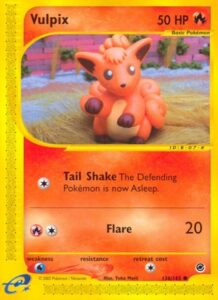 Pokemon TCG Expedition Base Set Vulpix card