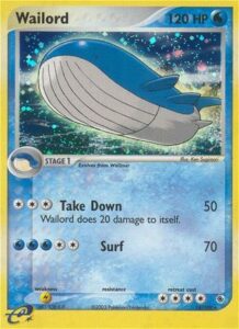 Pokemon TCG EX Ruby and Sapphire Wailord card