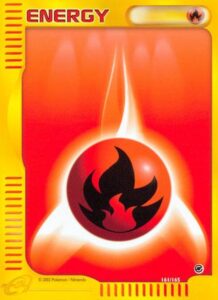 Pokemon TCG Expedition Base Set Fire Energy card