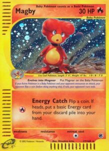 Pokemon TCG Expedition Base Set Magby card