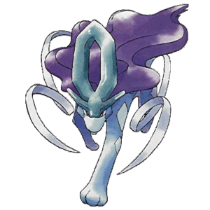 Suicune artwork from Pokémon Crystal