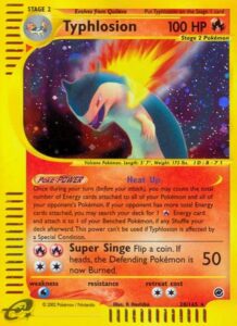 Pokemon TCG Expedition Base Set Typhlosion card
