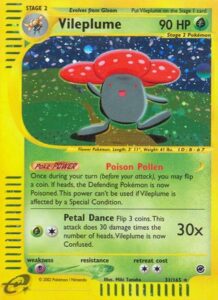 Pokemon TCG Expedition Base Set Vileplume card