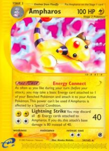 Pokemon TCG Expedition Base Set Ampharos card
