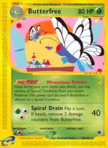 Pokemon TCG Expedition Base Set Butterfree card