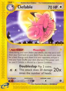 Pokemon TCG Expedition Base Set Clefable card