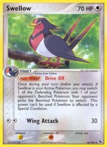 Pokemon TCG EX Ruby and Sapphire Swellow card