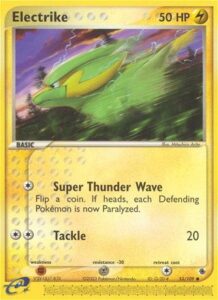 Pokemon TCG EX Ruby and Sapphire Electrike card