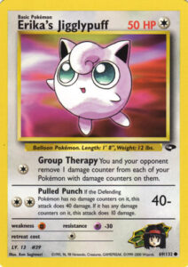 Pokemon TCG Gym Challenge Erika’s Jigglypuff card