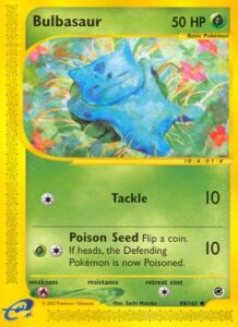 Pokemon TCG Expedition Base Set Bulbasaur card