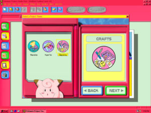 Crafts Selection Screen
