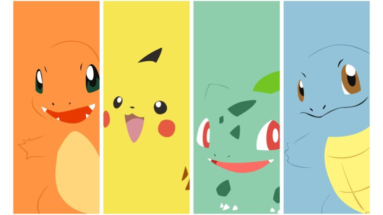 Gen 1 starter Pokémon plus Pikachu (who was also a starter in Yellow)