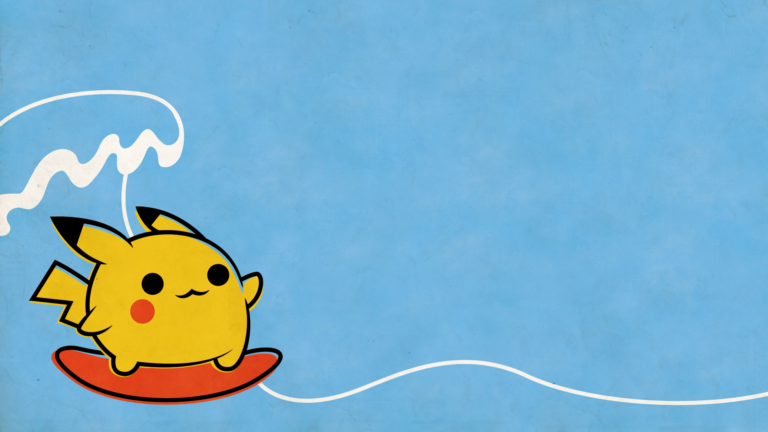 Pikachu Surfing Wallpaper
