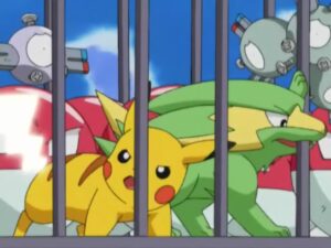 Pikachu and the Electryke Escape
