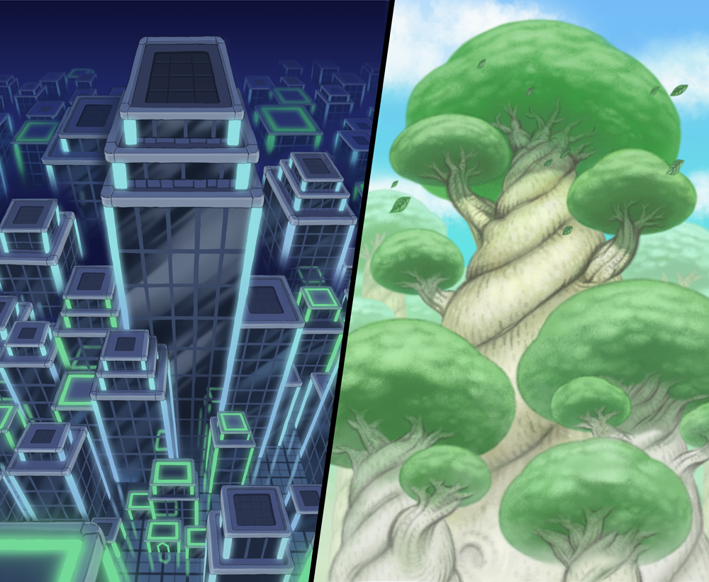 Black City and White Forest