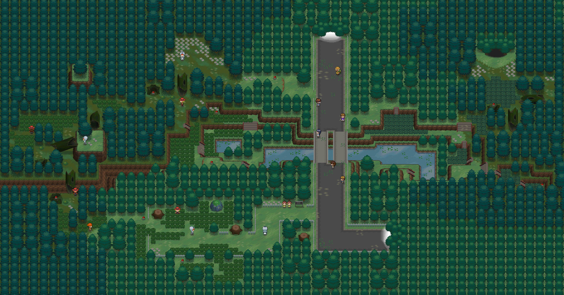 Pinwheel Forest, where the Dragon Skull is recovered.