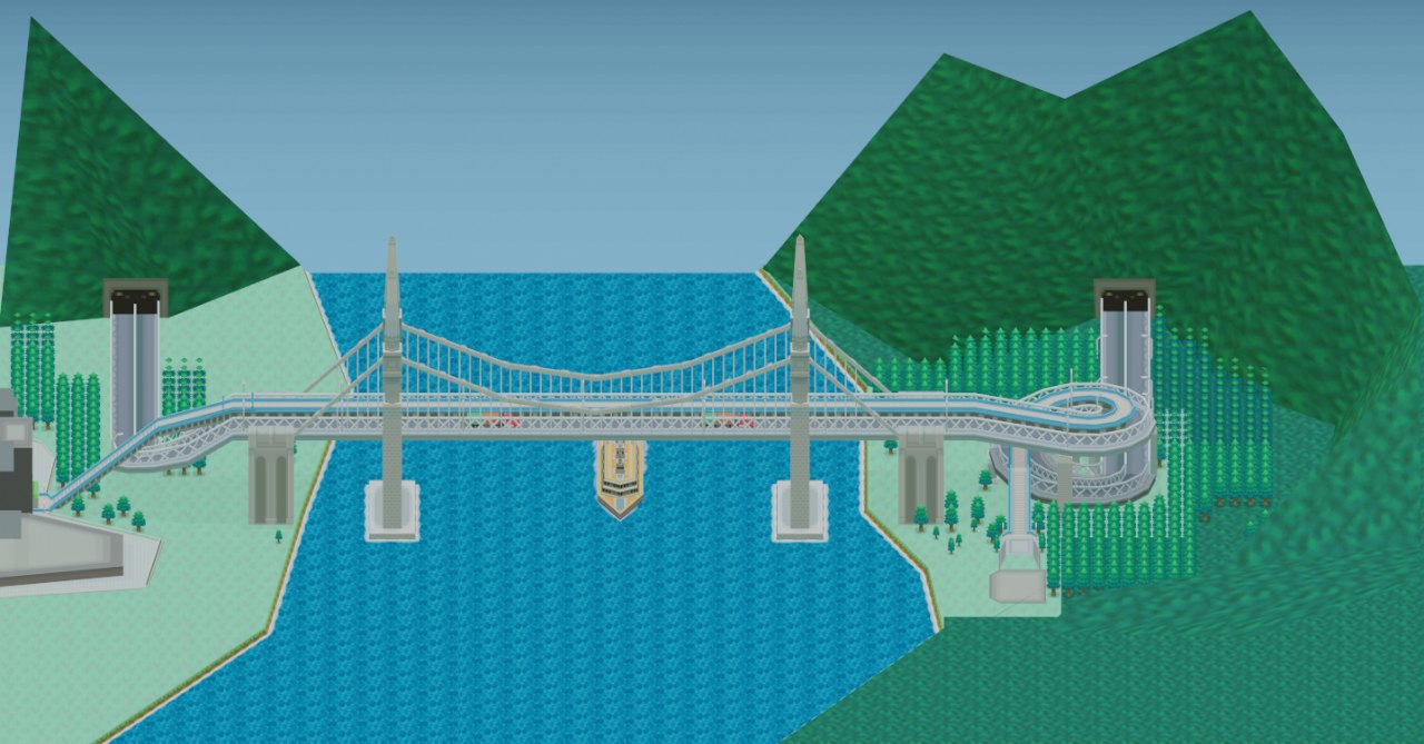Skyarrow Bridge, the road into Castelia.