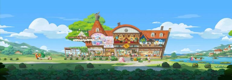 The fully expanded café