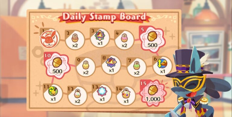 The daily stamp board