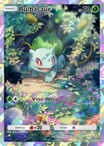 Bulbasaur — Genetic Apex · 227/226 · 2024 (Full-art illustration; Mewtwo pack.)