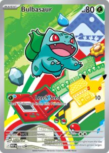Bulbasaur — MEP Black Star Promos · 037 · 2026 (From the First Partner Illustration Collection Series 1; its art links up with Charmander (038) and Squirtle (039). It was not allowed at the 2026 World Championships because it was not yet out worldwide. Japan: 30th CELEBRATION Card Set Bulbasaur & Charmander & Squirtle.)