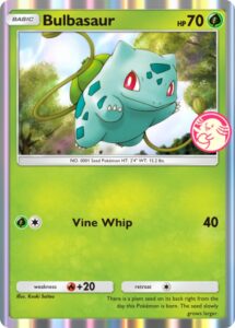 Bulbasaur — Promo-A · 023 · 2024 (From special Wonder Picks in the Venusaur Wonder Pick Event (6–20 December 2024); art first used on Secret Wonders 77.)