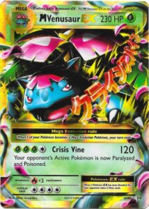 M Venusaur-EX — Evolutions · 2/108 · 2016 (XY 2/146 again, in the retro Evolutions frame.)