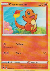 Charmander — Vivid Voltage · 023/185 · 2020 (Collect simply draws a card. Reprinted in Japan's VMAX Climax (015/184).)