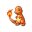 Charmander sprite from Pokémon Emerald (alt)