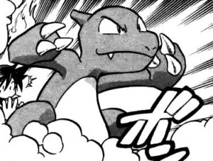 Blue's Charmeleon in Pokémon Adventures
