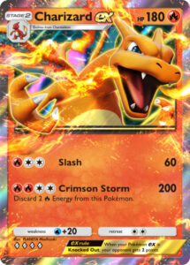 Charizard ex — Genetic Apex · 036/226 · 2024 (Charizard pack. Crimson Storm hits for 200 and discards two Fire Energy.)