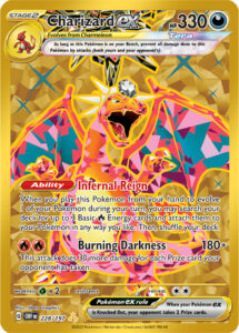 Charizard ex — Obsidian Flames · 228/197 · 2023 (Gold Hyper Rare (Japanese UR).)